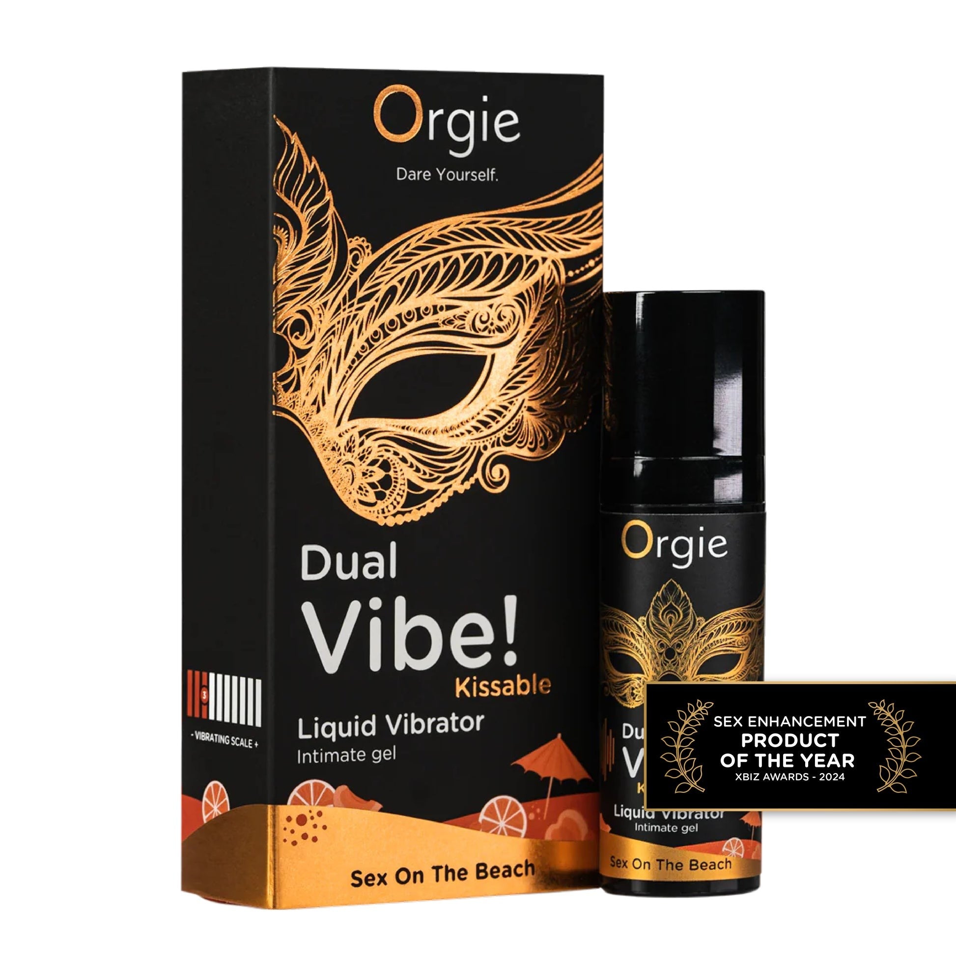 VIBRADOR LÍQUIDO BESABLE DUAL VIBE SEX ON THE BEACH 15ML ORGIE