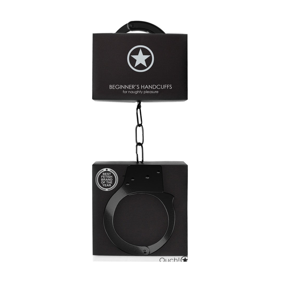 ESPOSAS EN METAL BEGINNER'S HANDCUFFS NEGRAS