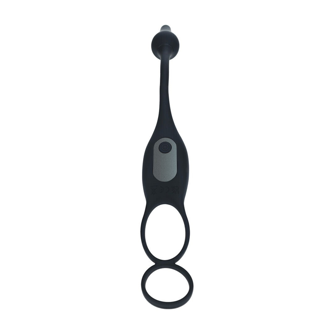 ESTIMULADOR DE PRÓSTATA DE SILICONA CON VIBRACIÓN Y ANILLO PARA EL PENE LEVELZ