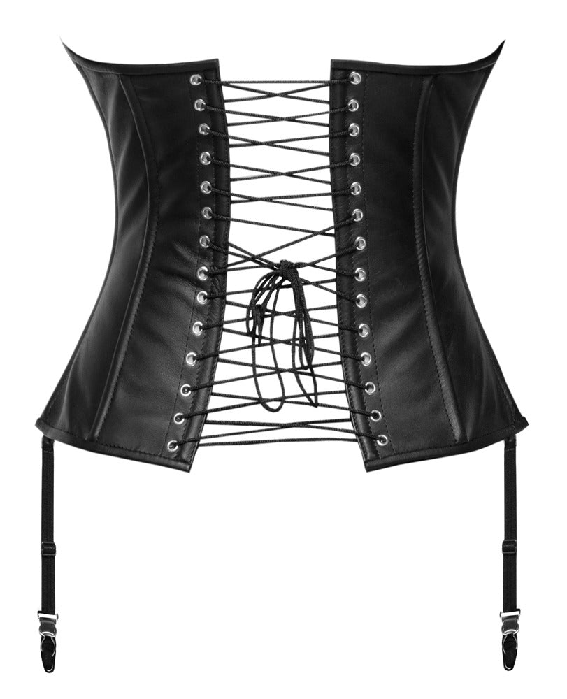 Leather Corset S Zado - Corsé de Cuero Napa sin Tirantes