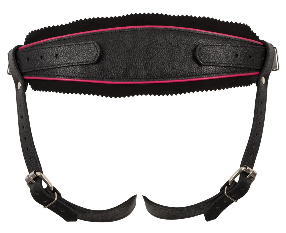 Arnés Strap-on Leather Zado S-L Negro Ajustable con Anillas