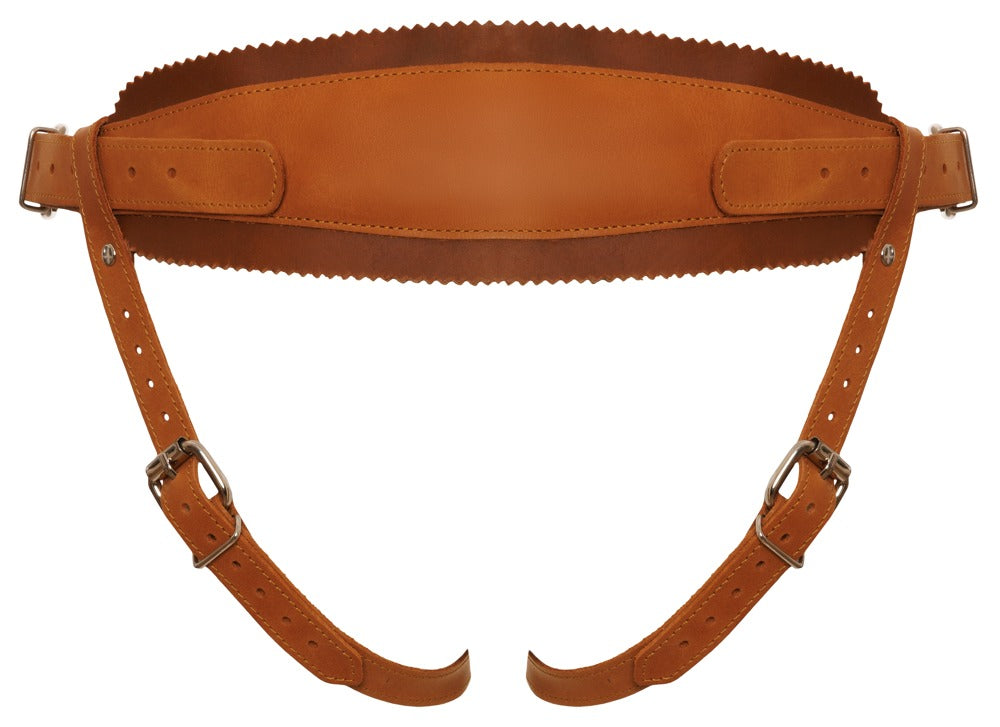 Leather StrapOn Natural S/M Zado - Strap-On Jock de Cuero