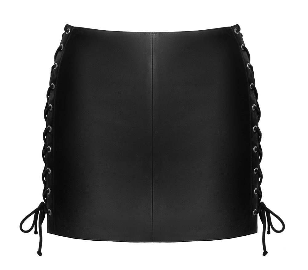 Falda de Cuero Zado 2XL - Cordones Ajustables y Diseño Slim Fit