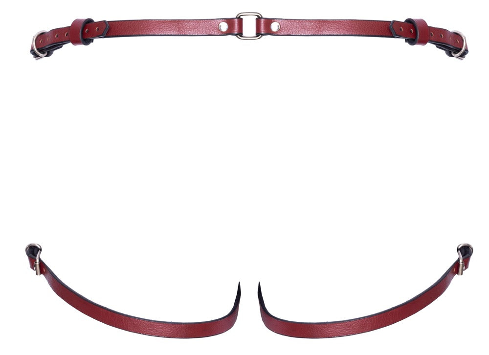 Strap-on de Cuero 2XL Zado - Arnés Ajustable con Anillas Metálicas