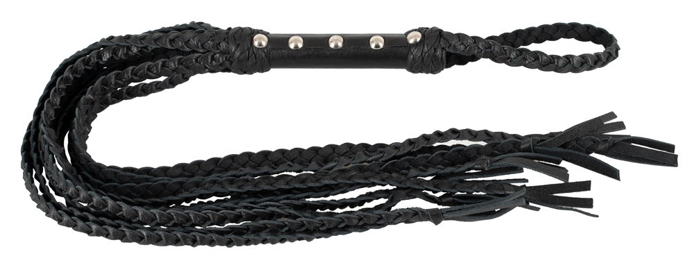 Leather Flogger Cat O'Nine Zado - Fusta de 9 Colas en Cuero Genuino