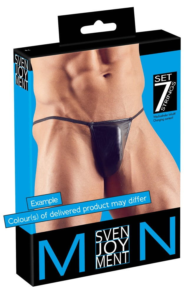 Men's Strings x 7 S-L Svenjoyment - Pack 7 Tangas Multicolor