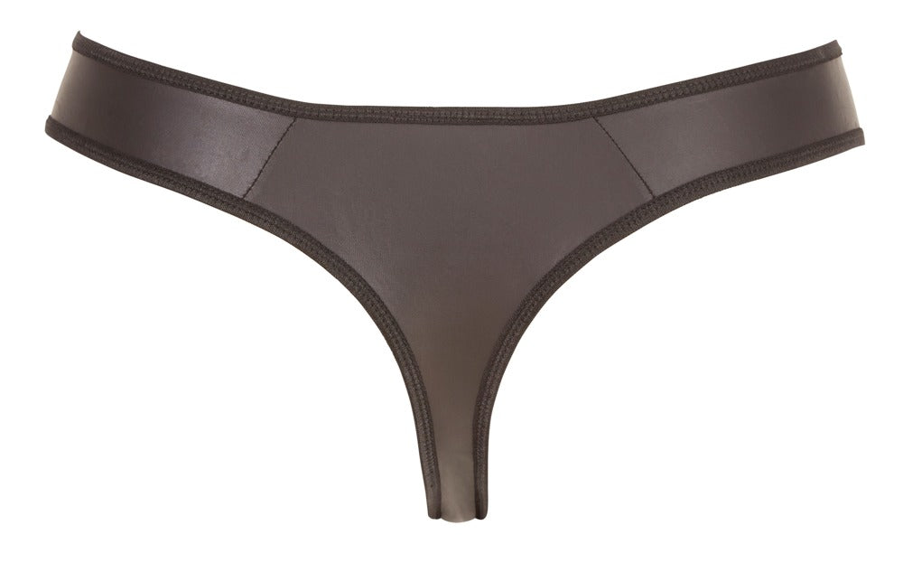 Men's String L Svenjoyment - Tanga Negro Powernet Brillo Mate