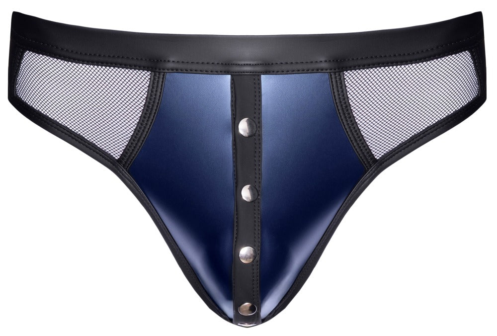 Tanga Rio Svenjoyment Azul Oscuro con Inserciones de Malla - Talla L