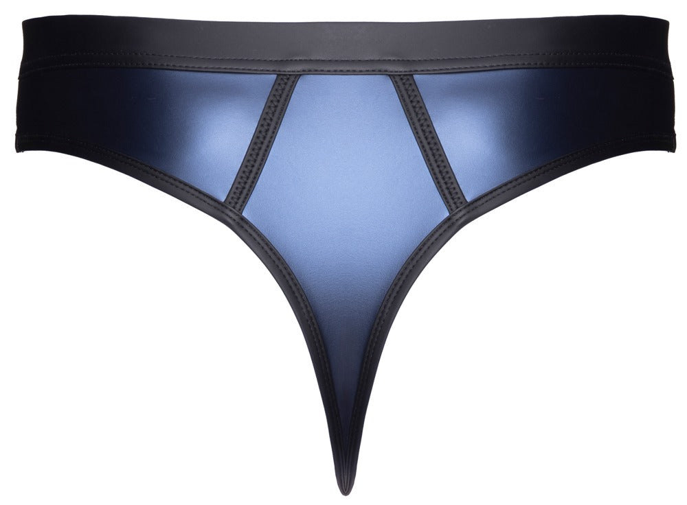 Tanga Rio Brillante Svenjoyment XL - Azul Oscuro con Inserciones de Malla