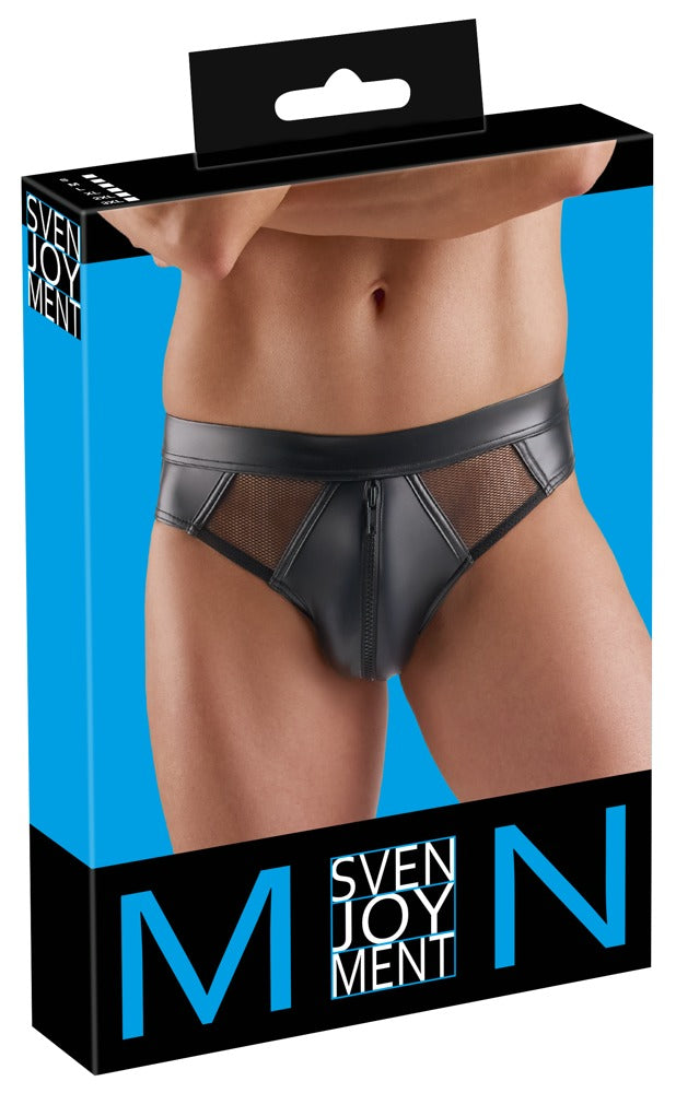 M. Briefs 3XL Svenjoyment - Calzoncillos Negros con Efecto Mojado