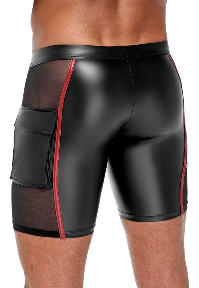 Shorts Nek Black/Red XL - Diseño Ajustado con Detalles en Malla