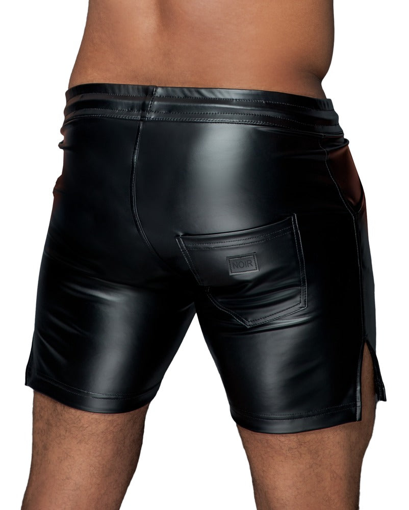 Noir Men's Shorts M - Pantalones Cortos Elásticos Negro