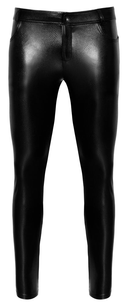 Noir M.Trousers 2XL - Pantalón Piel de Serpiente Elástico
