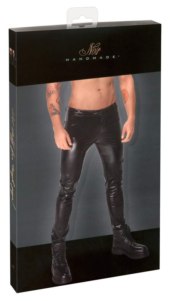 Noir M.Trousers XL - Pantalón Piel de Serpiente Elástico