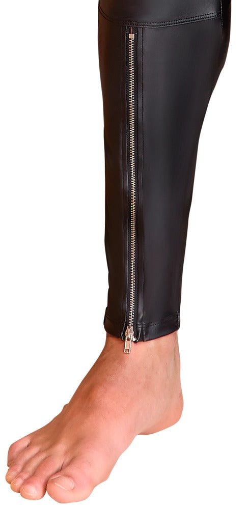 Pantalón Slim Fit NEK con Detalles de Tachuelas y Cremalleras - Talla S