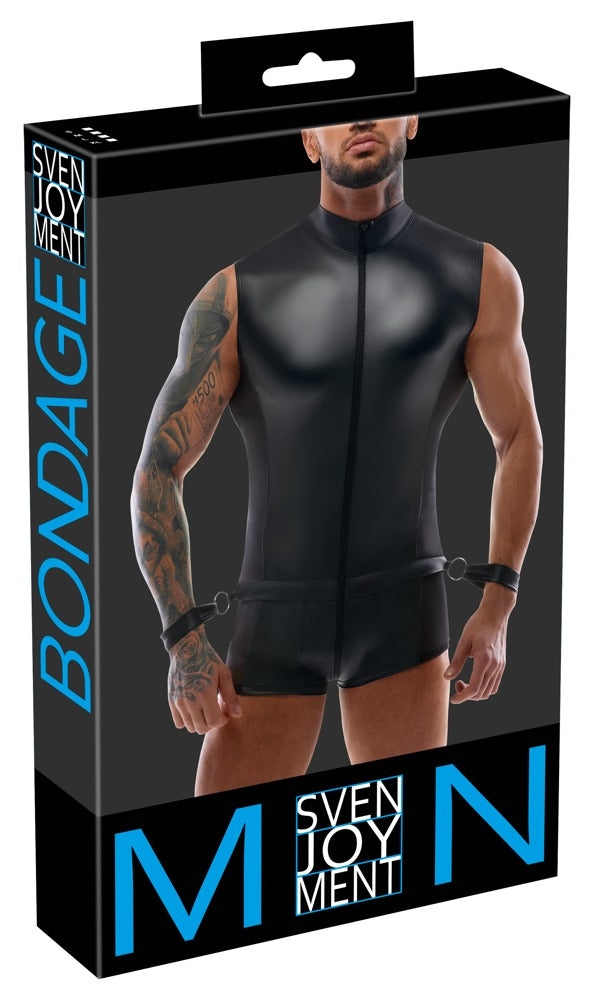 Mono Bondage sin Mangas XL con Esposas - Svenjoyment