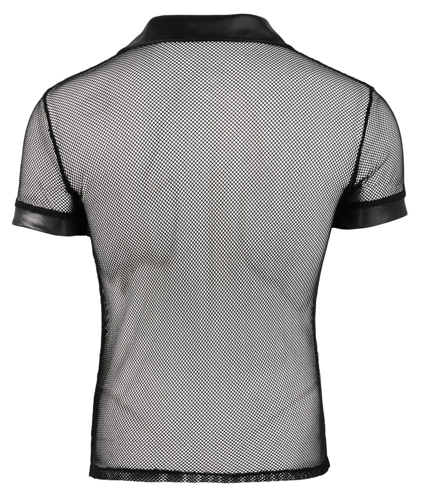 Camisa Masculina Svenjoyment con Cuello Polo y Detalles en Red
