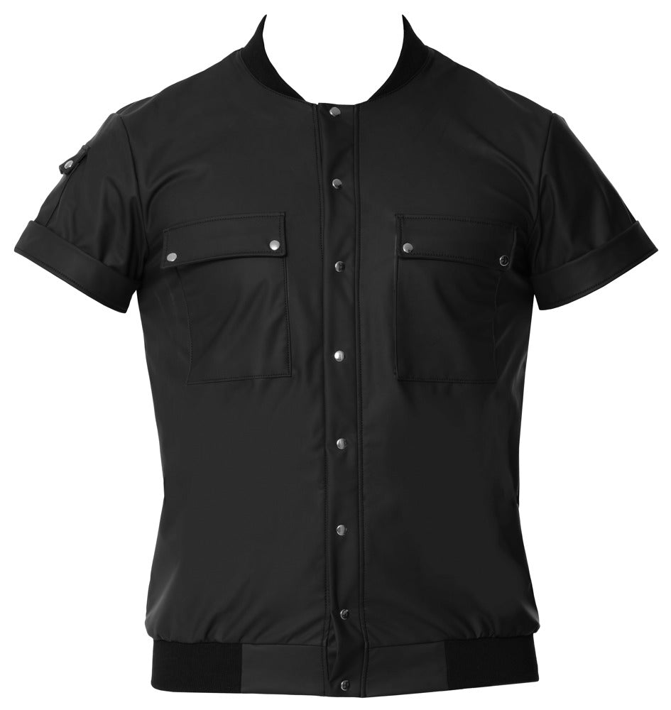 Camisa Blouson Negra 2XL Svenjoyment - Corte Holgado con Bolsillos
