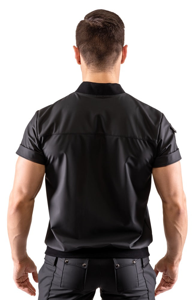 Camisa Blusón Svenjoyment Negra con Bolsillos