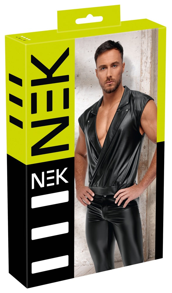 Camiseta Biker Negra Mate NEK - Corte Holgado Confort