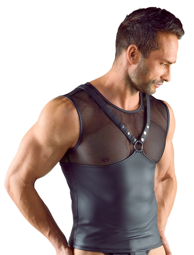 Camiseta sin mangas Svenjoyment XL - Estilo arnés con tachuelas