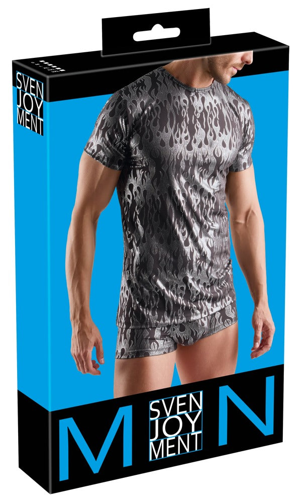 Camiseta M.Shirt L Svenjoyment - Diseño Metálico Místico Negro