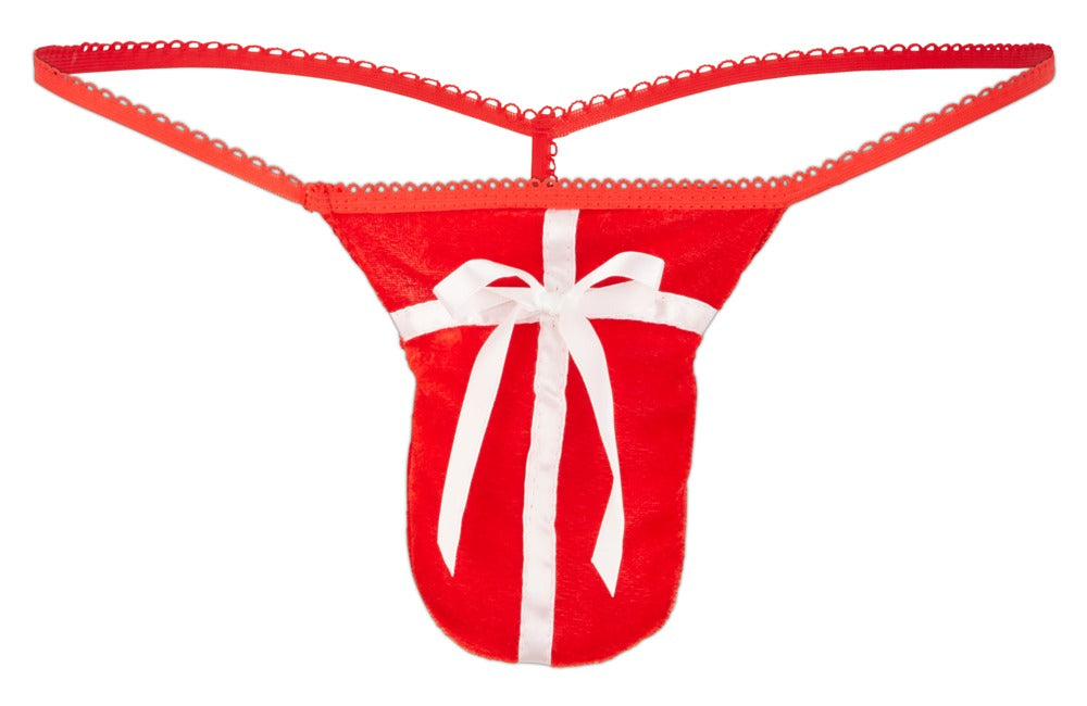 Men's String Svenjoyment - Cordón Rojo Terciopelo