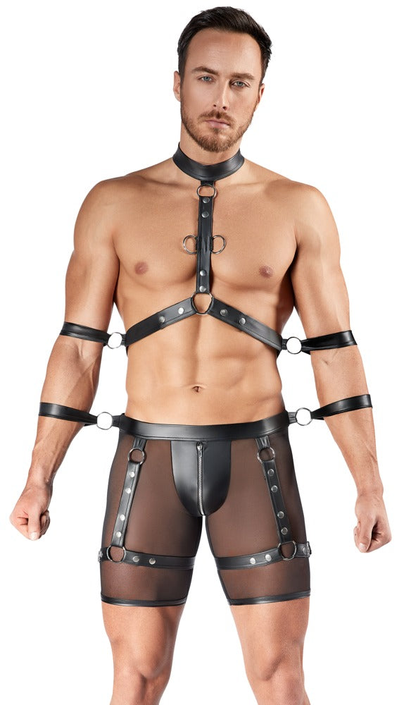 Pantalón Harness Bondage M Svenjoyment - Arnés Pecho y Esposas