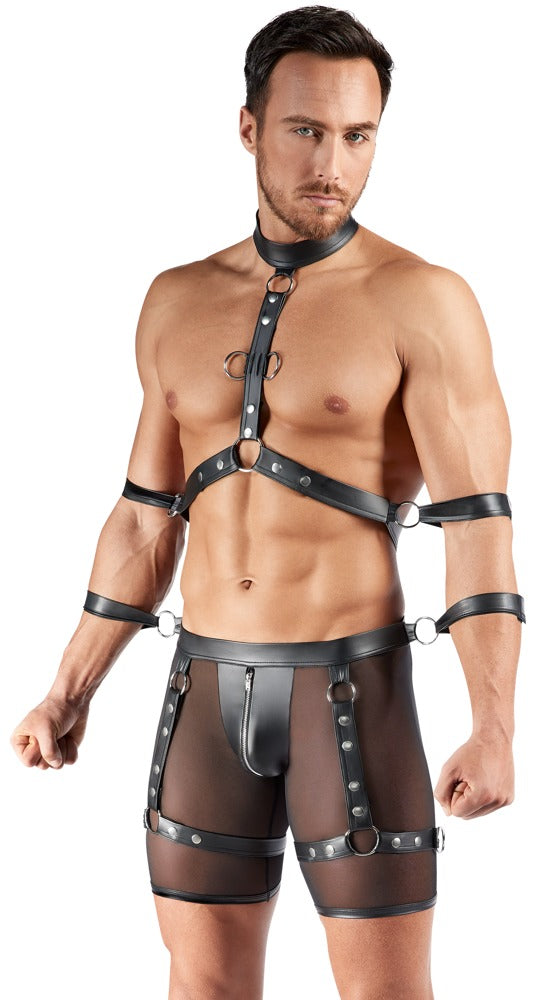 Pantalón Harness BONDAGE Svenjoyment XL - Arnés de Pecho y Muslos