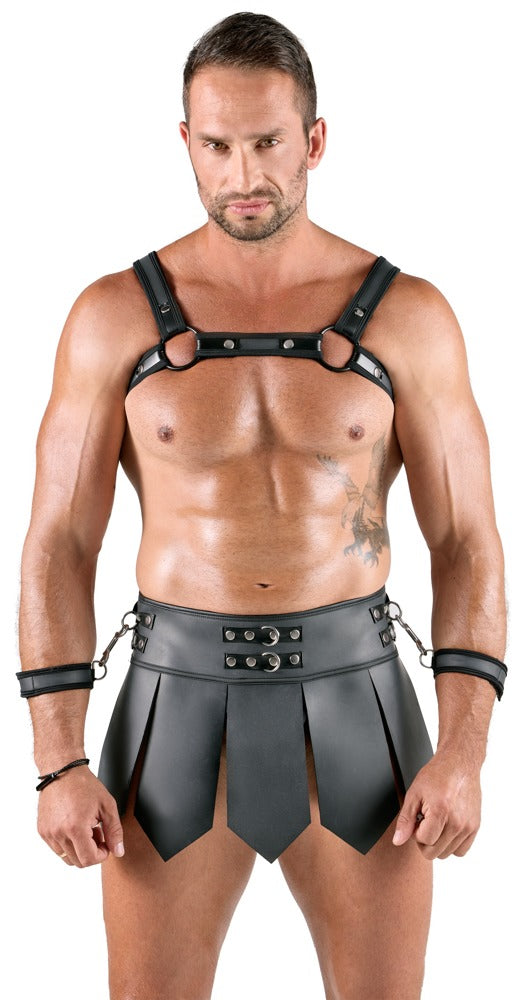 Men's Skirt + Chest Harness Svenjoyment Bondage - Conjunto Gladiador S