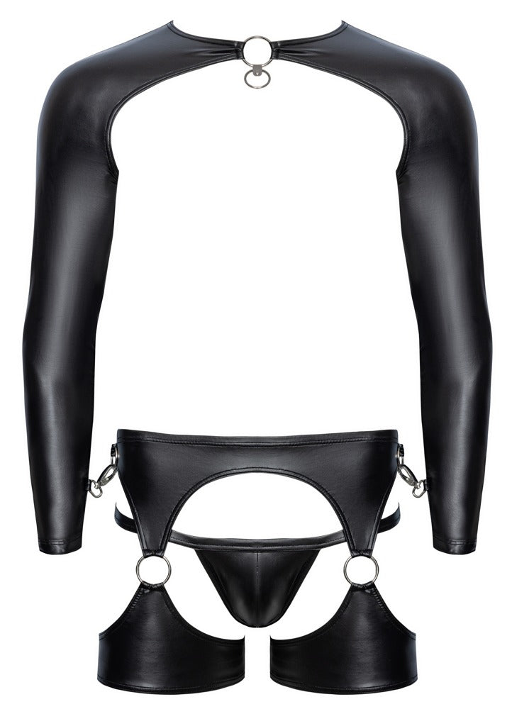Men's Bondage Set 3 pcs. XL - Bolero, Arnés y Suspensorio Svenjoyment