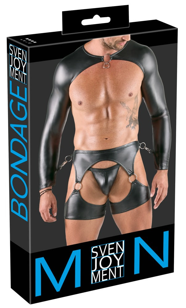 Men's Bondage Set 3 pcs. XL - Bolero, Arnés y Suspensorio Svenjoyment