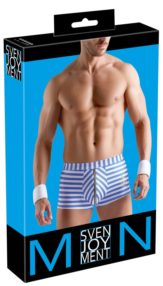 Pantalón Marinero Svenjoyment - Rayas Azul Náutico y Blanco Talla S