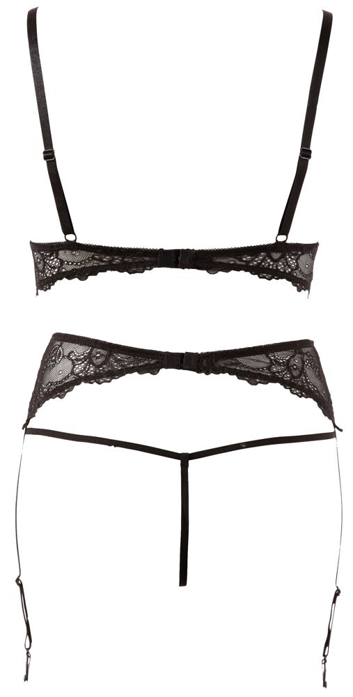BH Set Pearls XL - Conjunto de Encaje con Detalles de Perlas