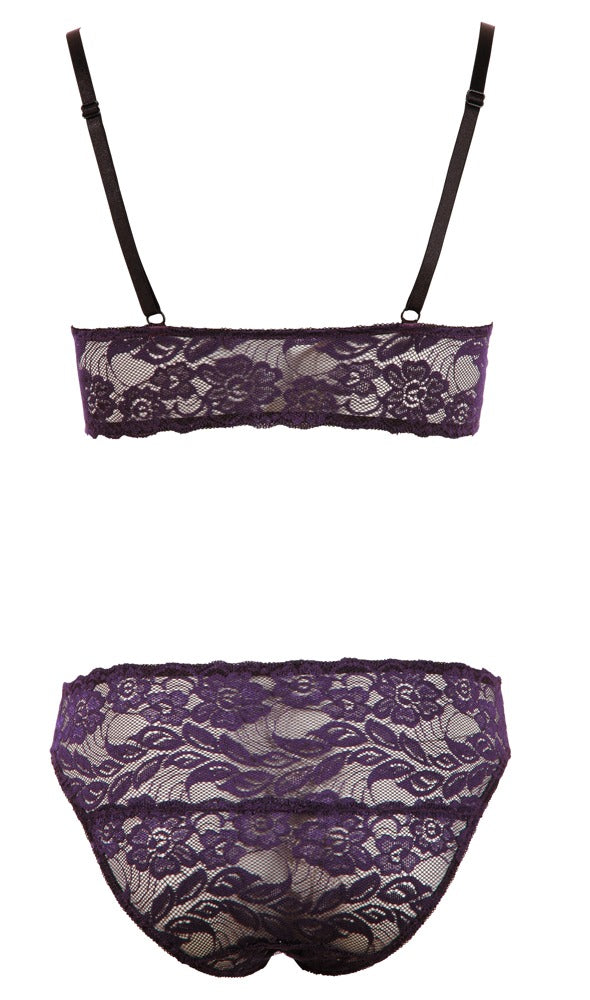 Bra Set M Cottelli Lingerie - Conjunto Sujetador y Braguita Encaje Floral
