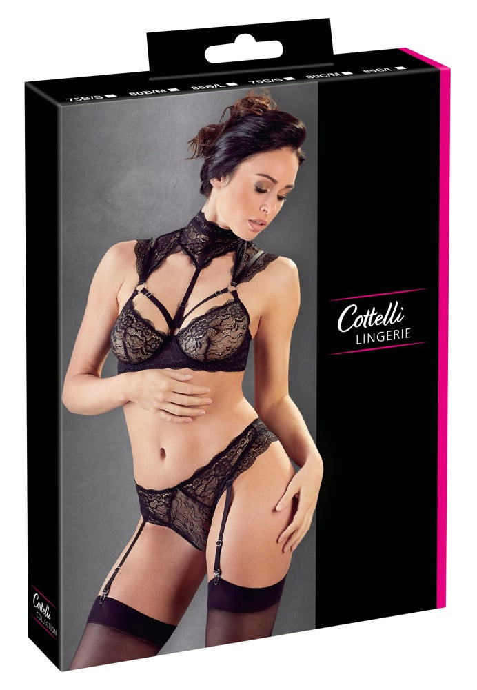 Bra Set Lace Cottelli Lingerie 85C/L - Sujetador y Correa de Encaje
