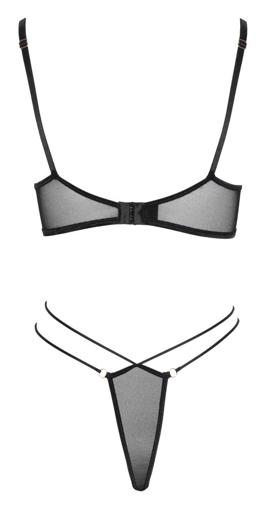 Bra and Rio XL Cottelli Lingerie - Conjunto Seductor con Bordados