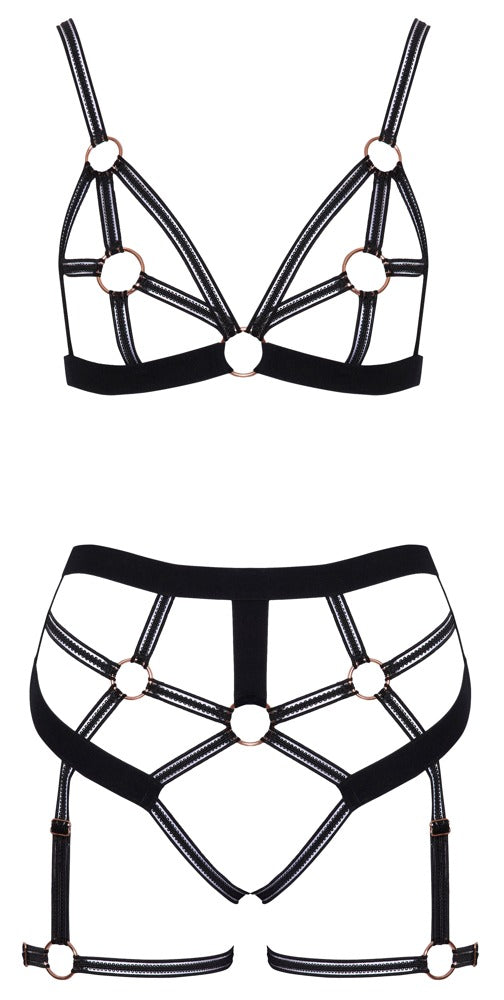 Bra Set Open S - Conjunto Arnés Cottelli Lingerie