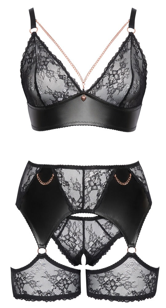 Conjunto de Liguero Cottelli Curves 3 Piezas Talla 2XL