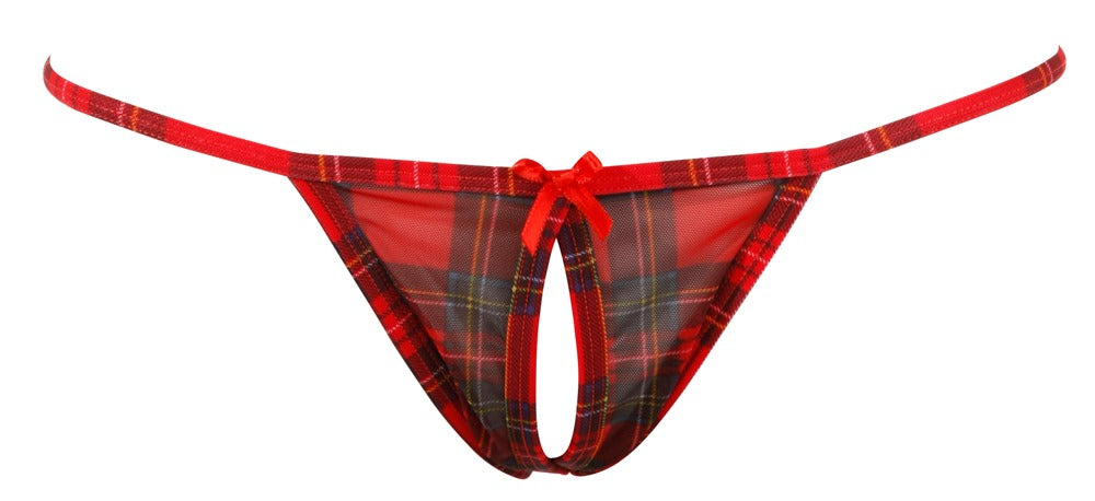 Top and Skirt S Cottelli Lingerie - Set Karo Rojo Escocés