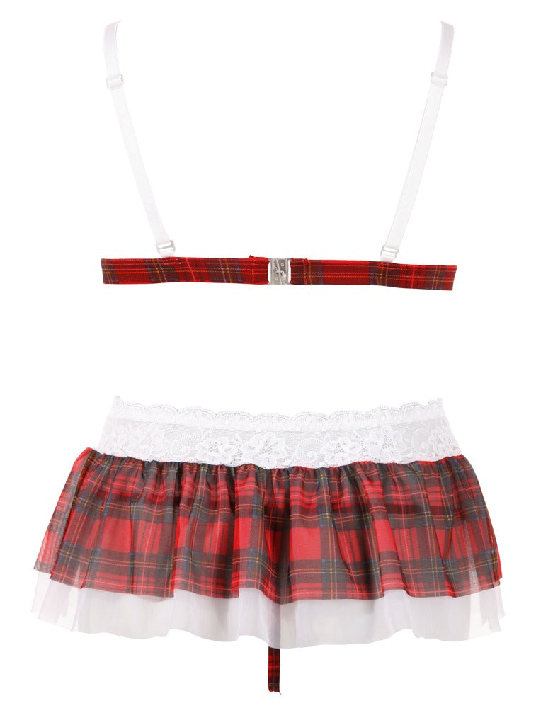 Top and Skirt M Cottelli Lingerie - Set Karo Escocés