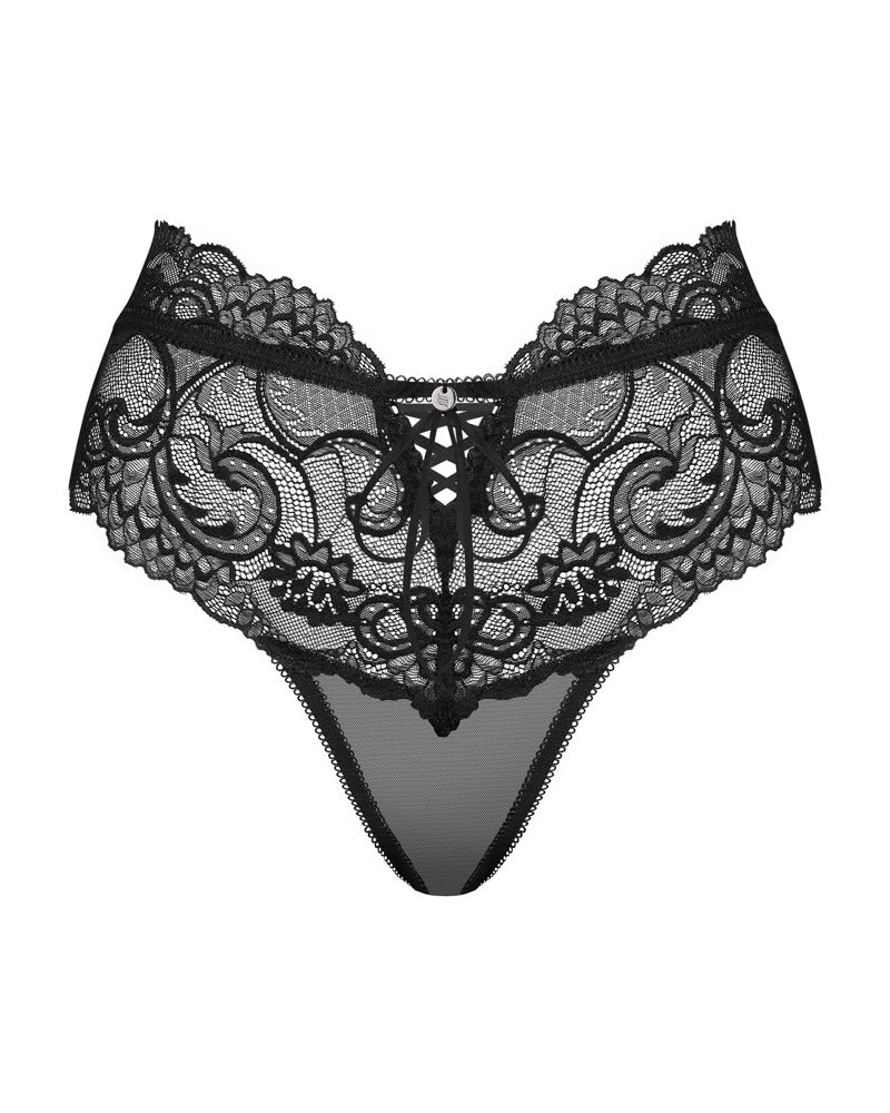 OBS Panty S/M Obsessive - Tanga de Encaje Transparente