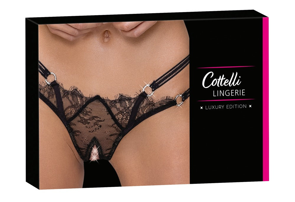 Tanga Rio Cottelli Lingerie Encaje Abierto M/L