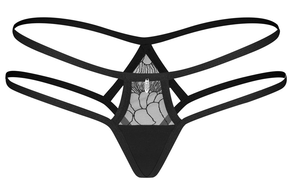 OBS Thong L/XL Negro - Tanga Elegante Obsessive