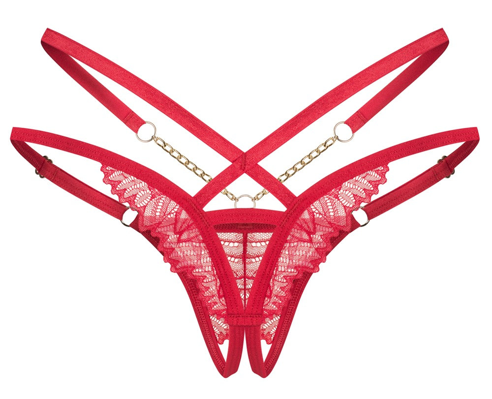 OBS Thong Rojo Sin Entrepierna - Talla 2XL/3XL