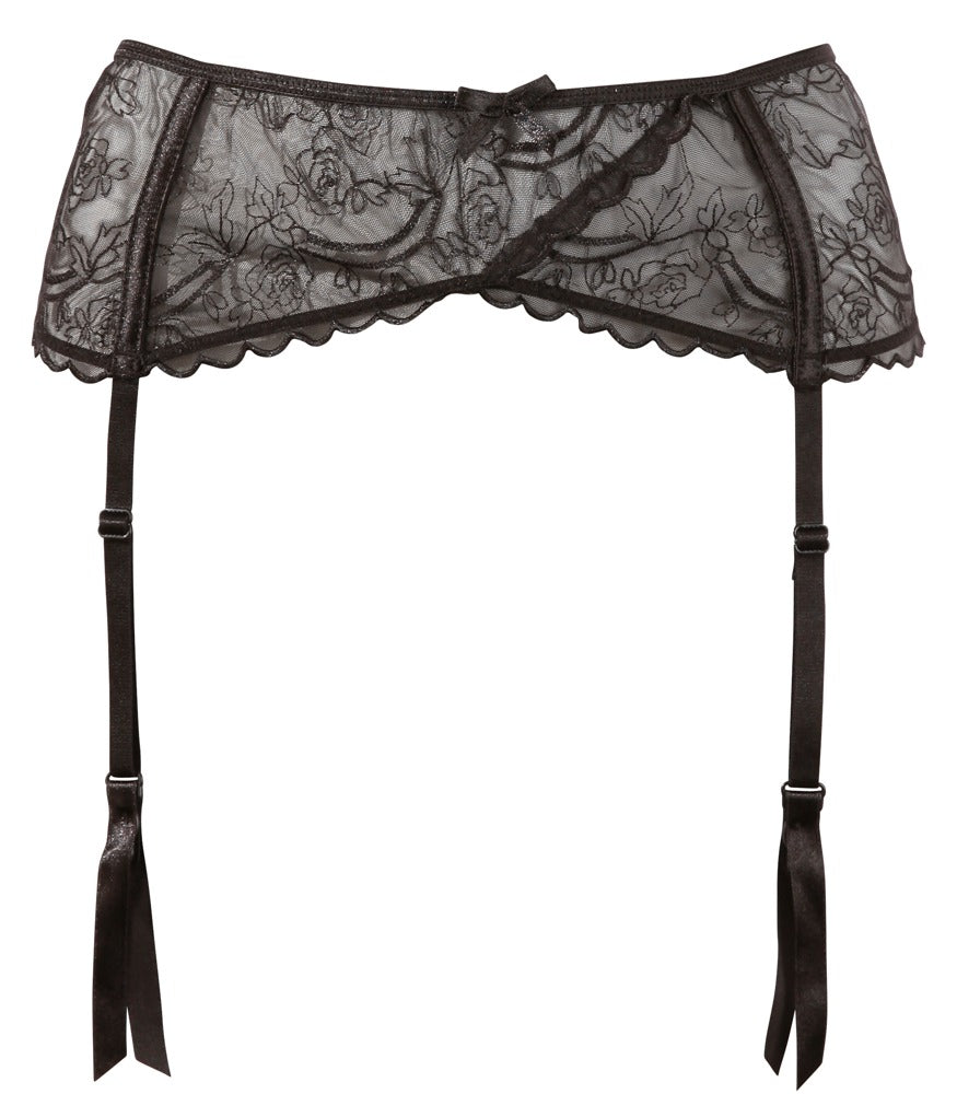 Suspender Belt Black XL - Cottelli Lingerie
