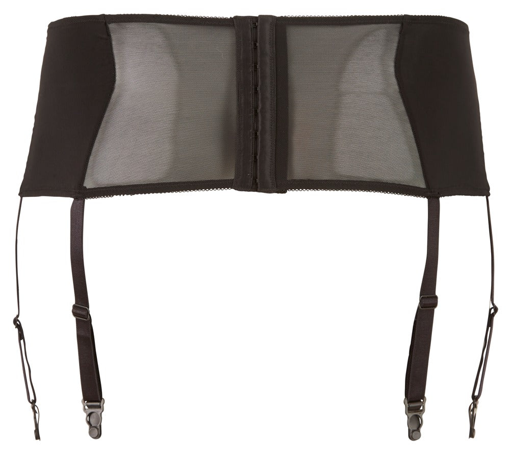 Suspender Belt 2XL Cottelli Curves - Liguero Negro con Encaje