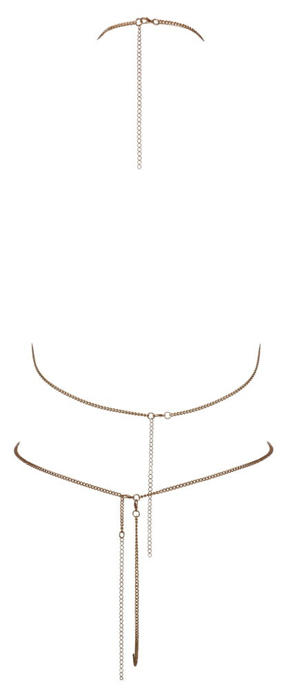 Bra Set Chain Gold - Conjunto Bikini con Cadenas Doradas Cottelli