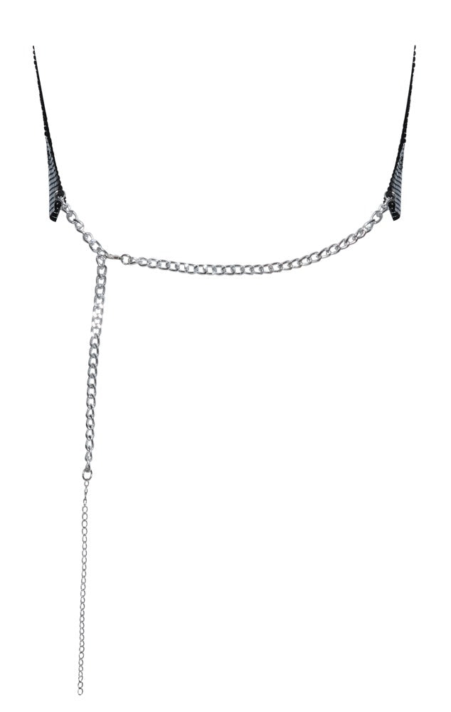 Metal Top Black Cottelli - Crop Top Lentejuelas Negras Halterneck