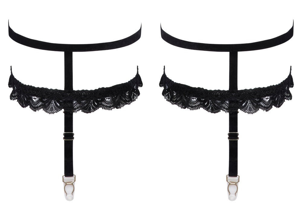 Liguero Doble Cottelli Accessoires Negro L/XL con Tirantes Desmontables